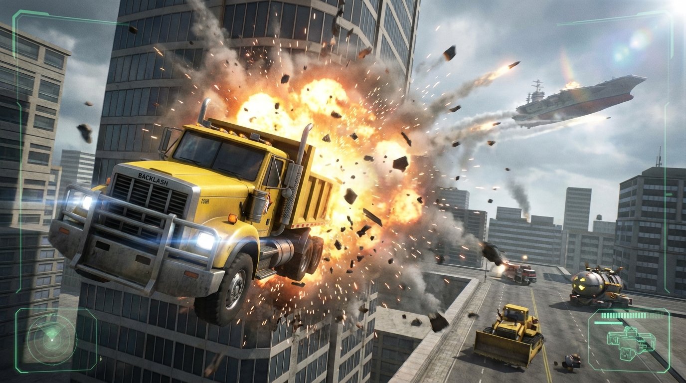 Blast Corps game screenshot