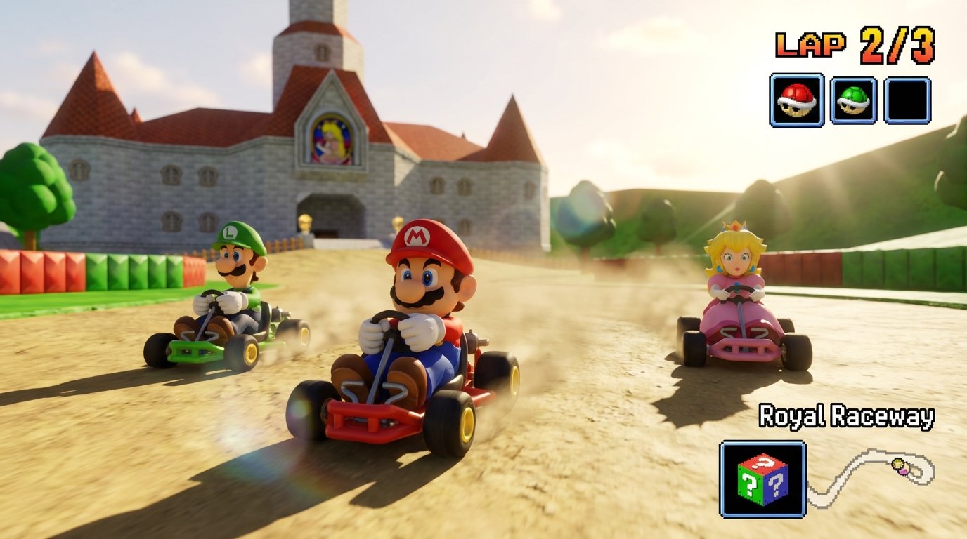 Mario Kart 64 game screenshot
