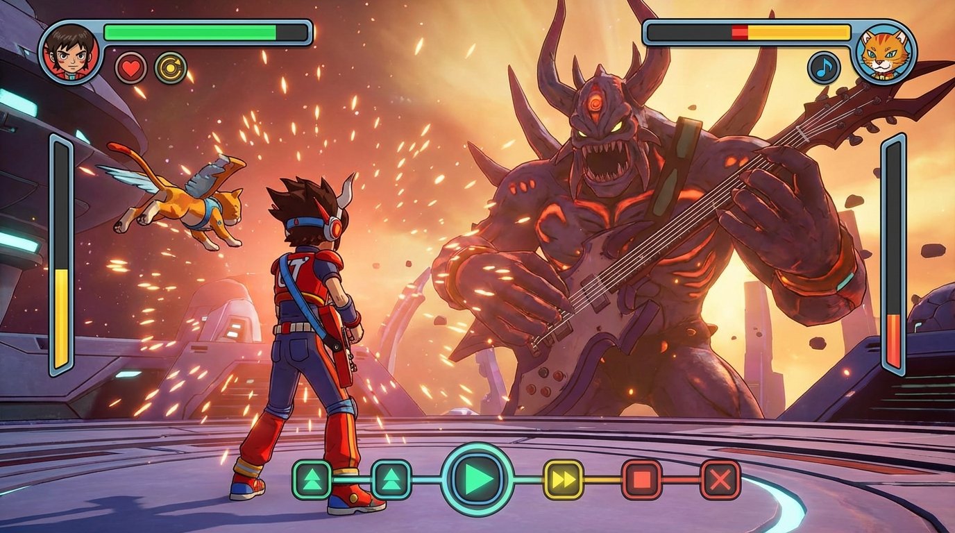 Gitaroo Man game screenshot