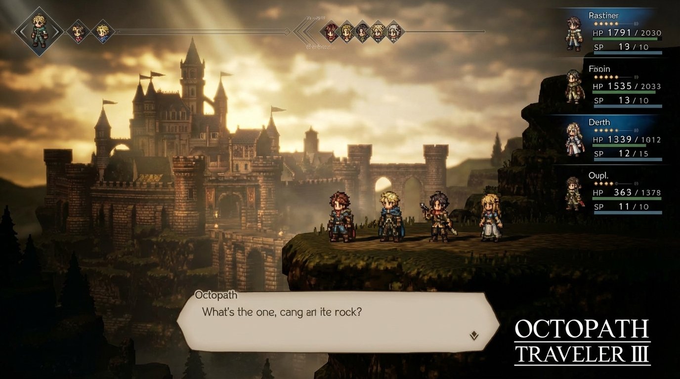 Octopath Traveler III game screenshot