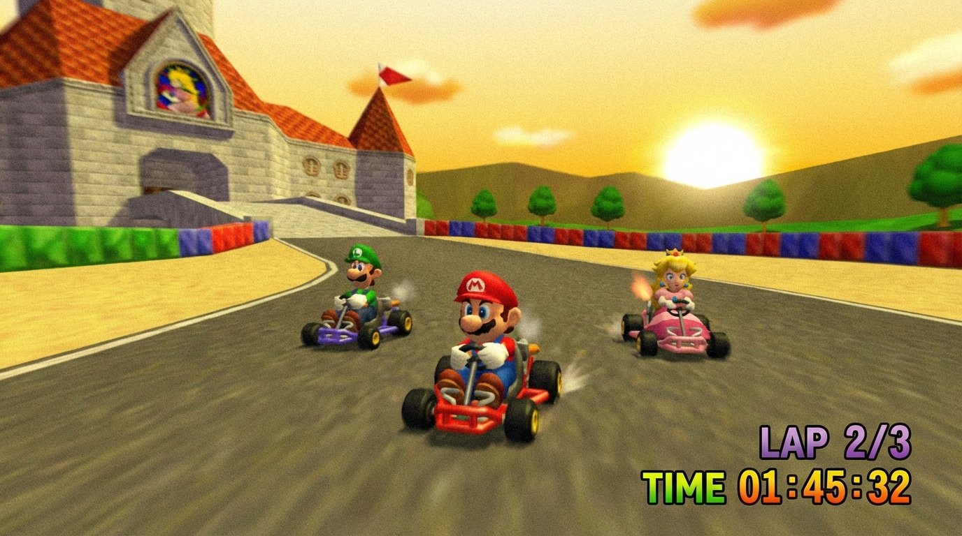 Mario Kart 64 game screenshot