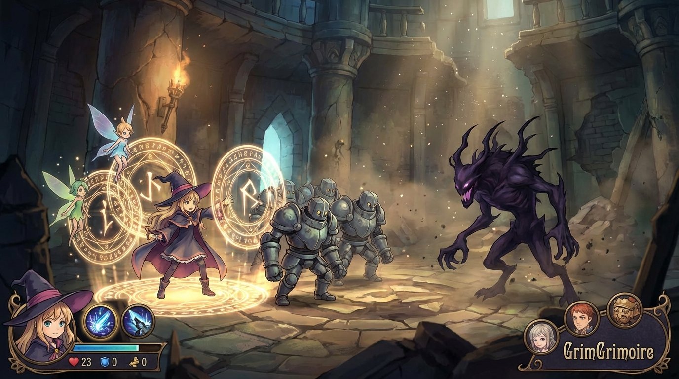 GrimGrimoire game screenshot