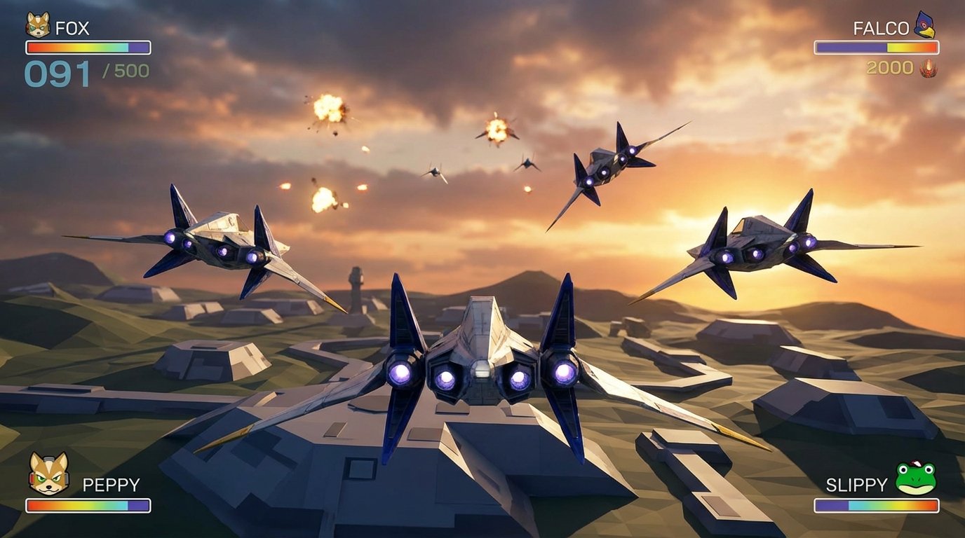 Star Fox 64 game screenshot