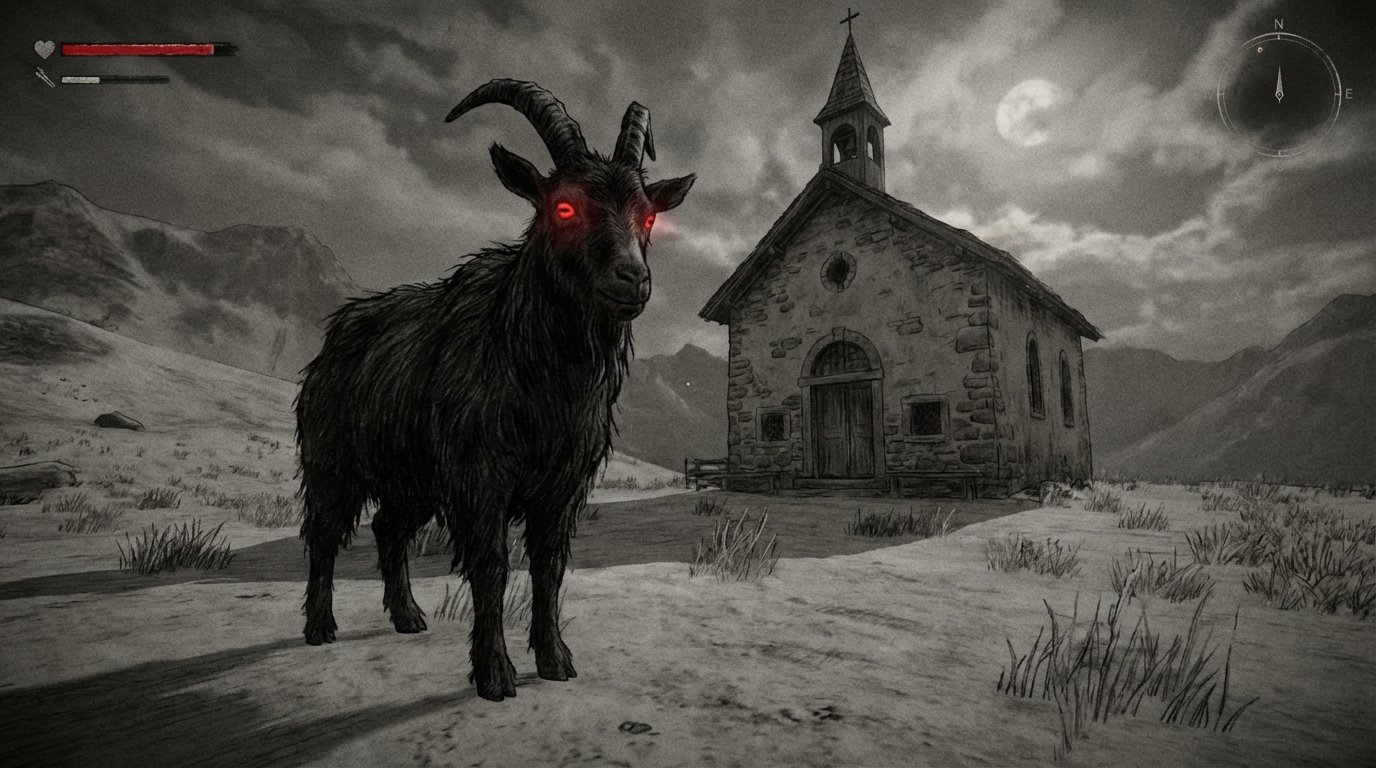 Mundaun: The Black Goat game screenshot