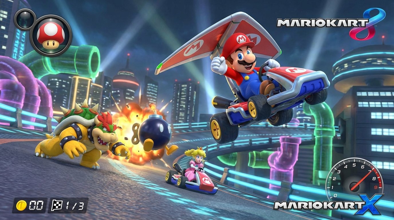 Mario Kart X game screenshot
