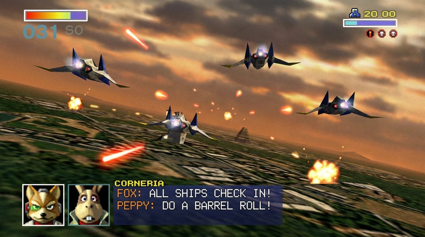 Star Fox 64 game screenshot