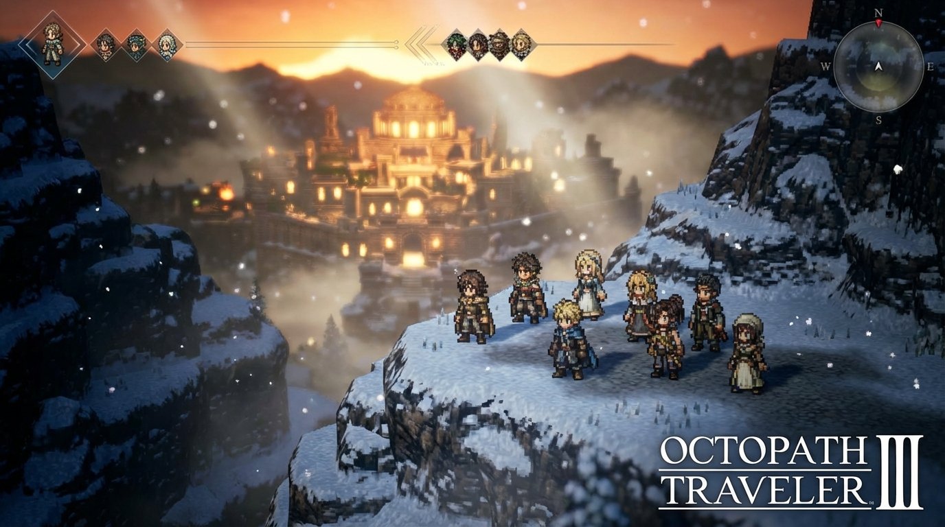 Octopath Traveler III game screenshot