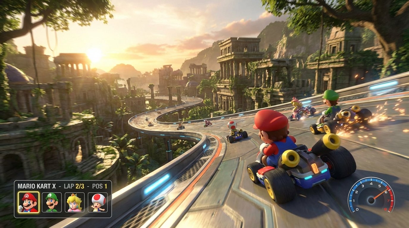 Mario Kart X game screenshot