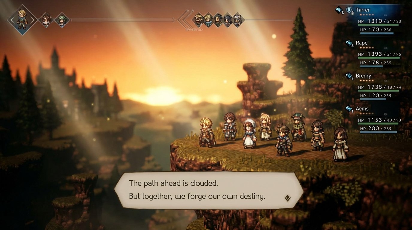 Octopath Traveler III game screenshot