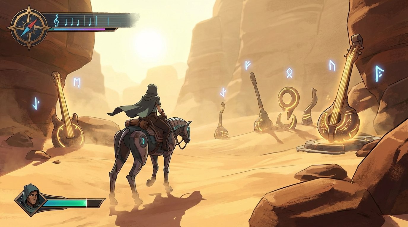 Nomad’s Rhythm game screenshot