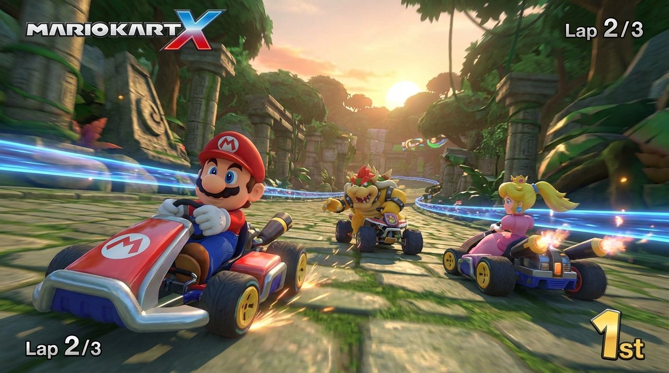 Mario Kart X game screenshot