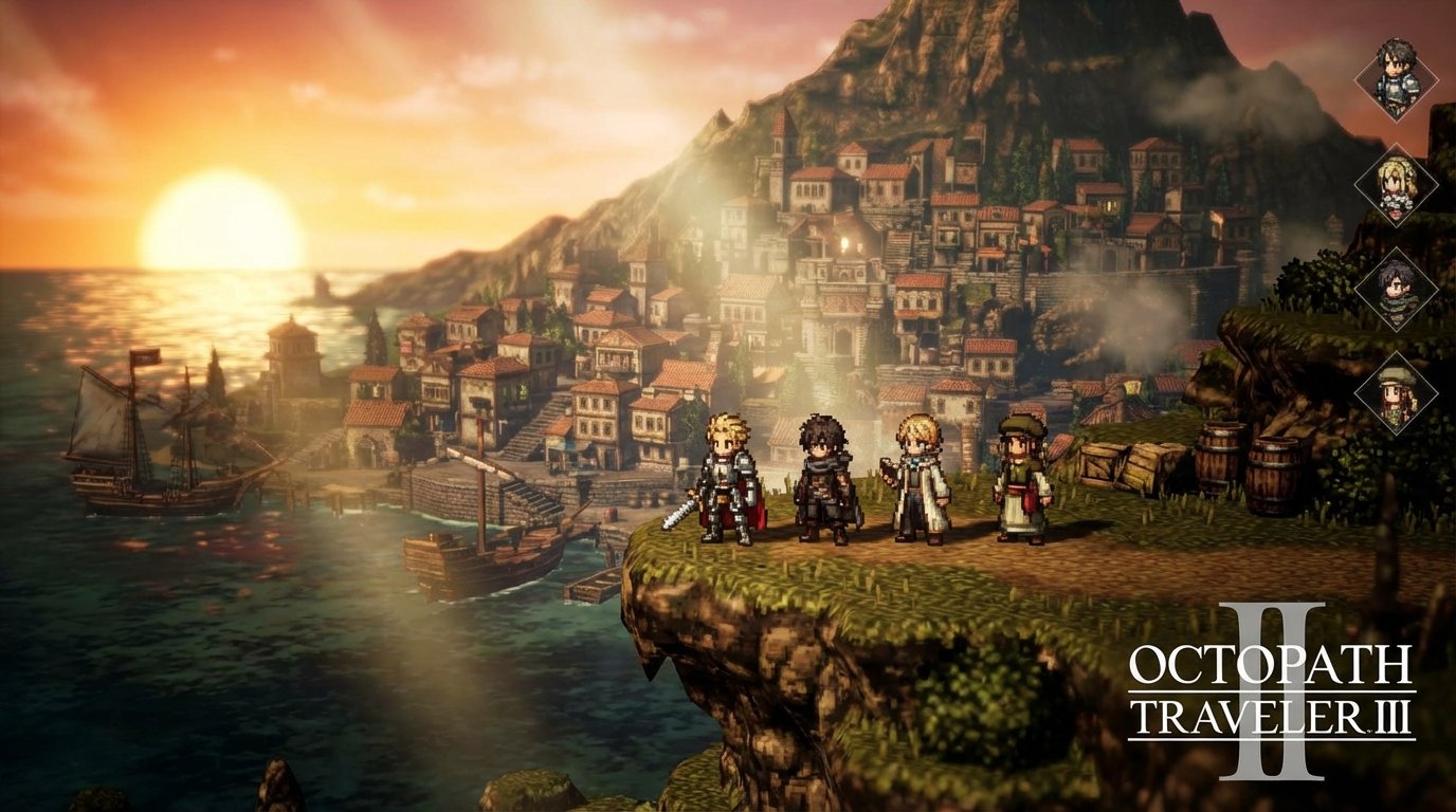 Octopath Traveler III game screenshot