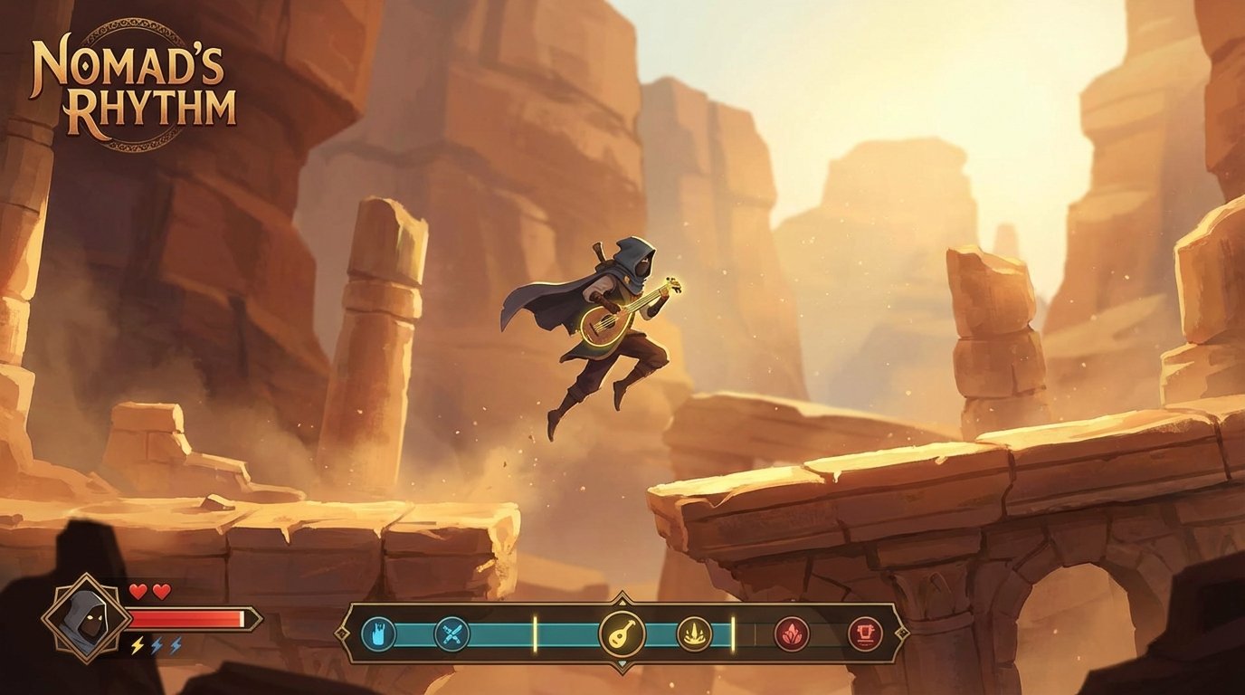 Nomad’s Rhythm game screenshot