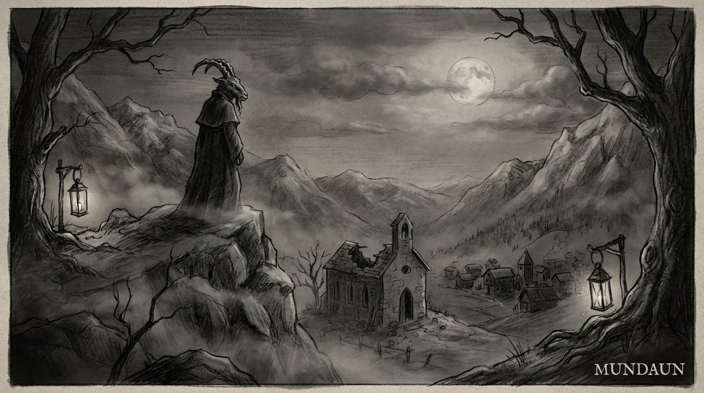 Mundaun: The Black Goat game screenshot