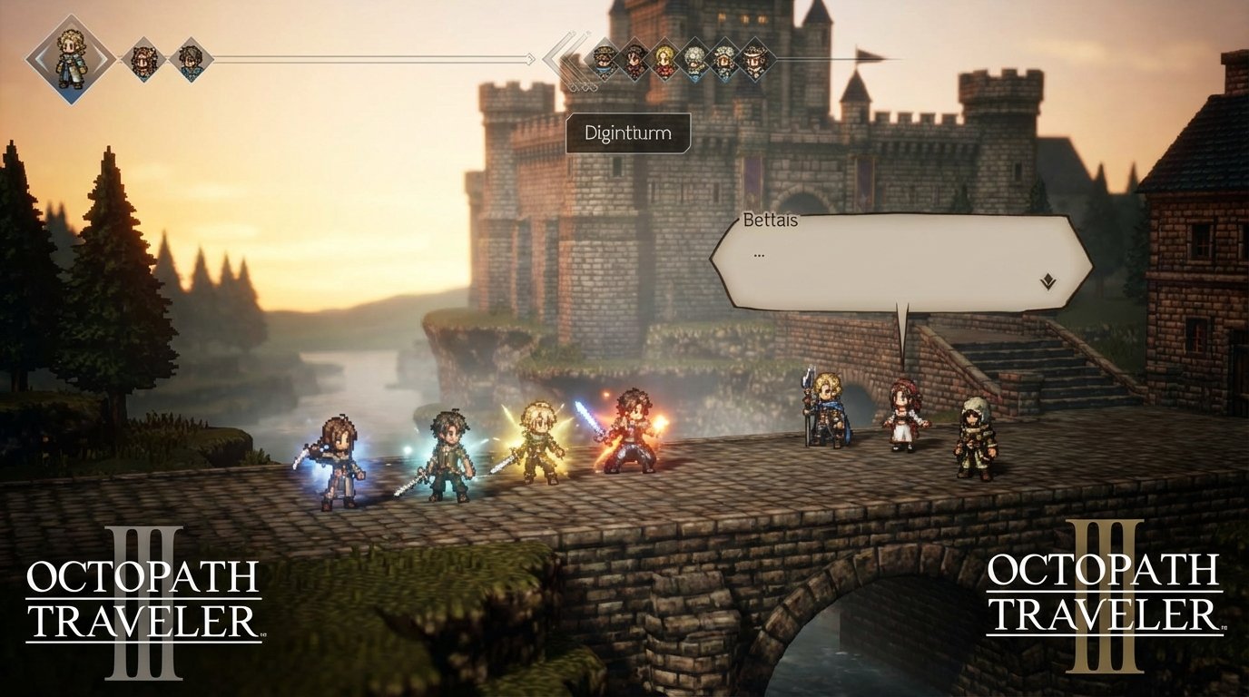 Octopath Traveler III game screenshot