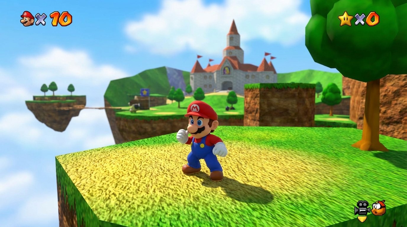 Super Mario 64 game screenshot