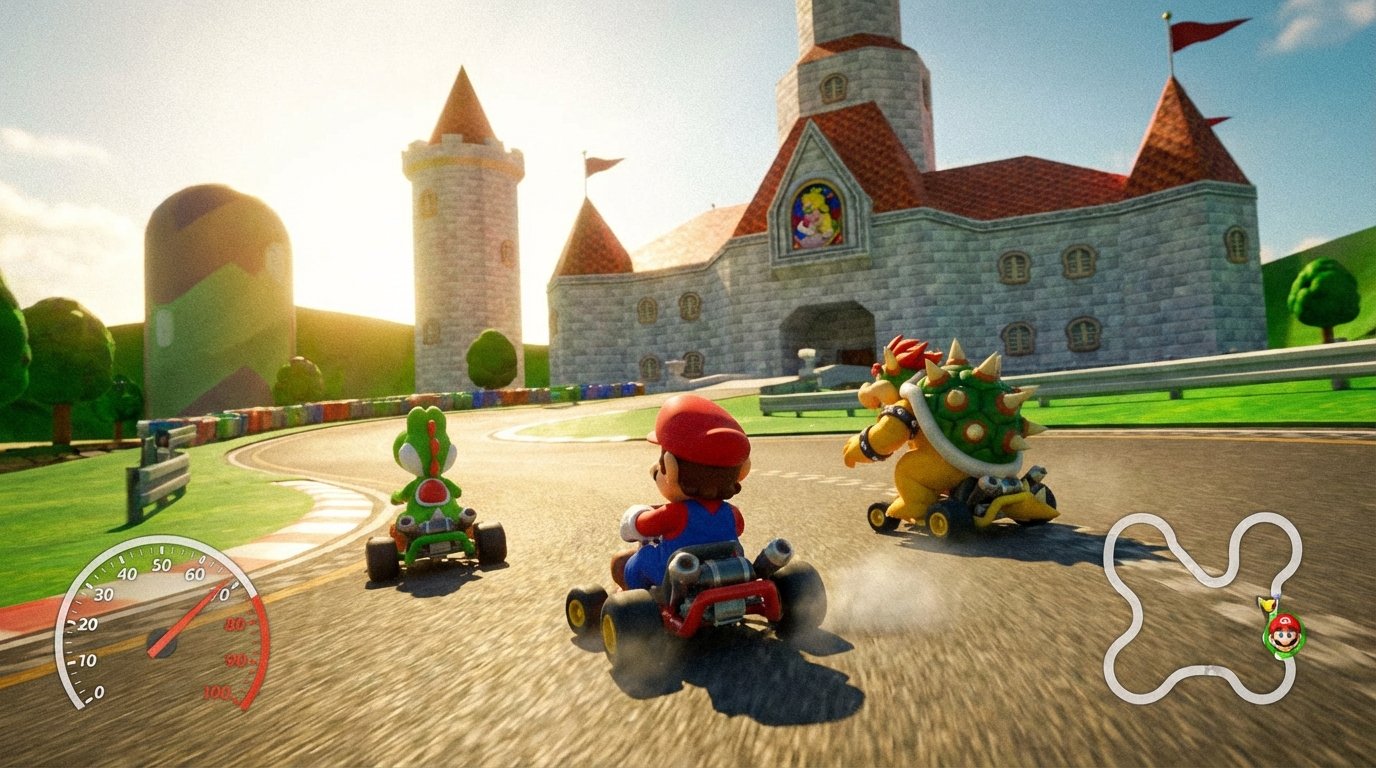 Mario Kart 64 game screenshot