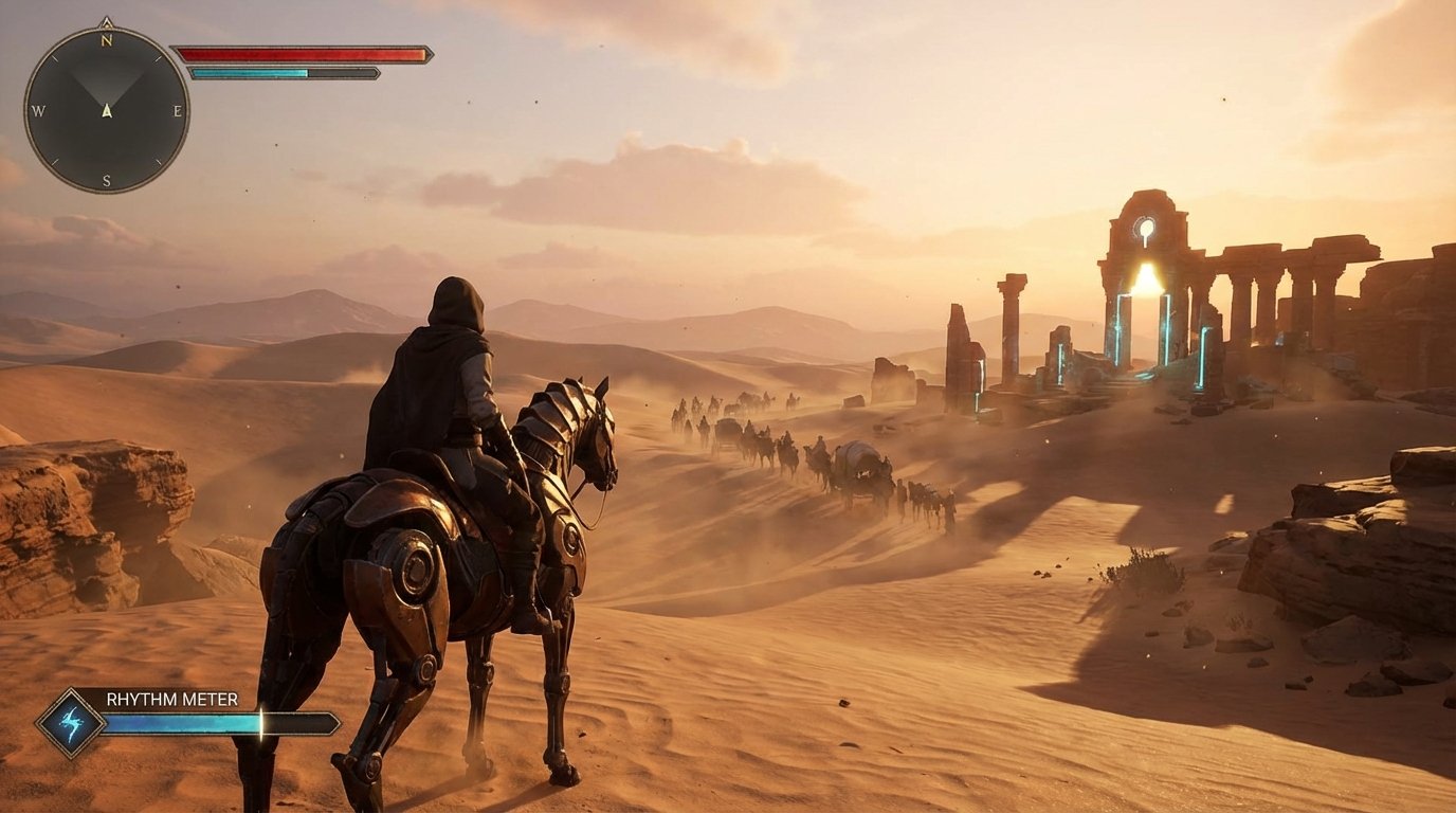 Nomad’s Rhythm game screenshot
