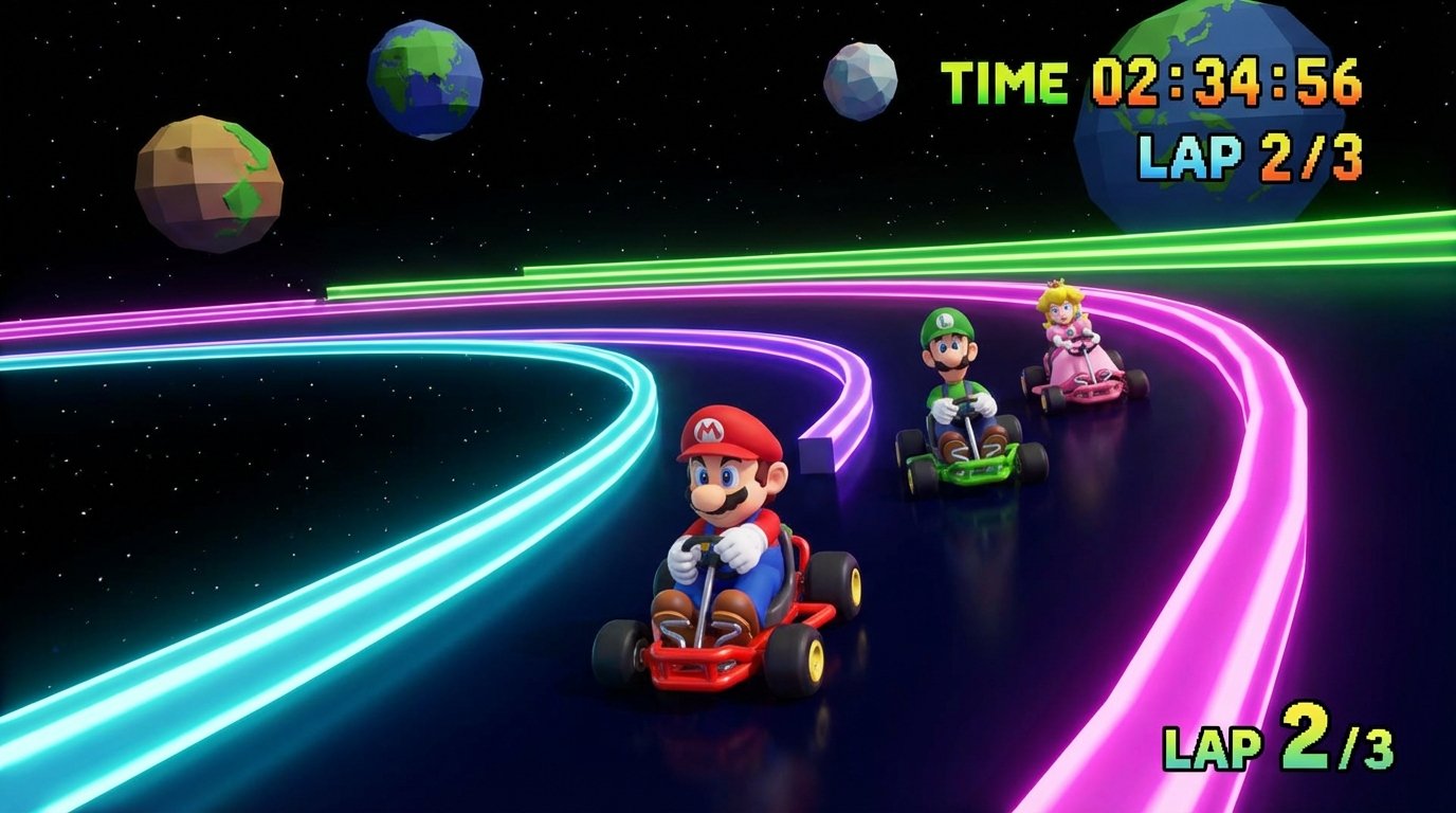 Mario Kart 64 game screenshot
