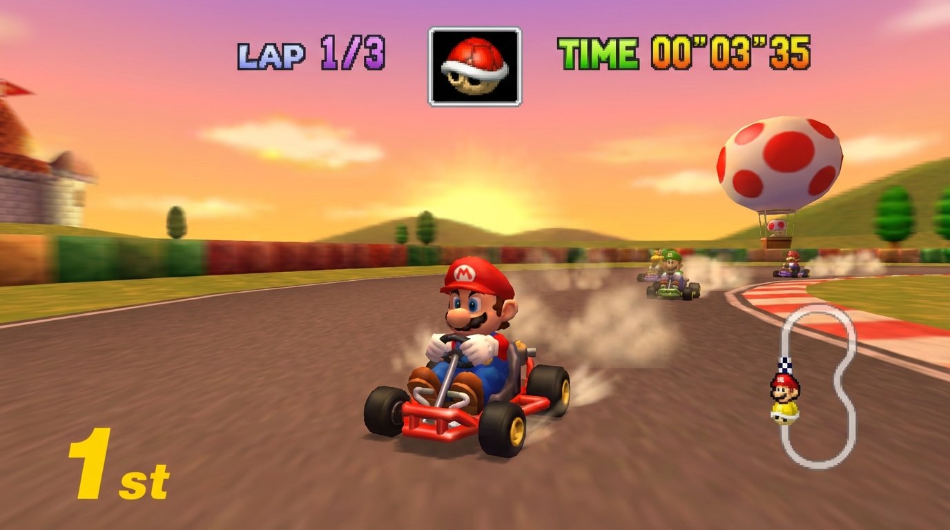 Mario Kart 64 game screenshot