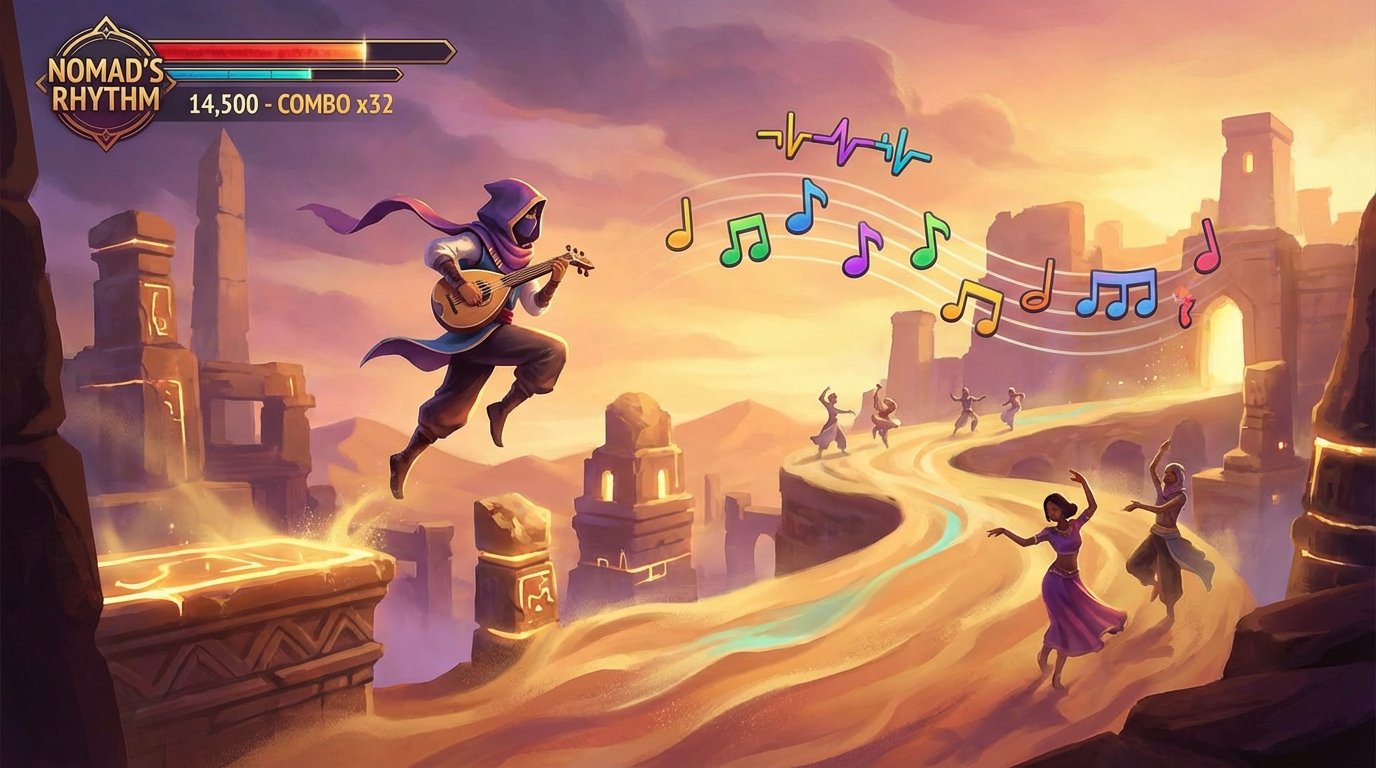 Nomad’s Rhythm game screenshot