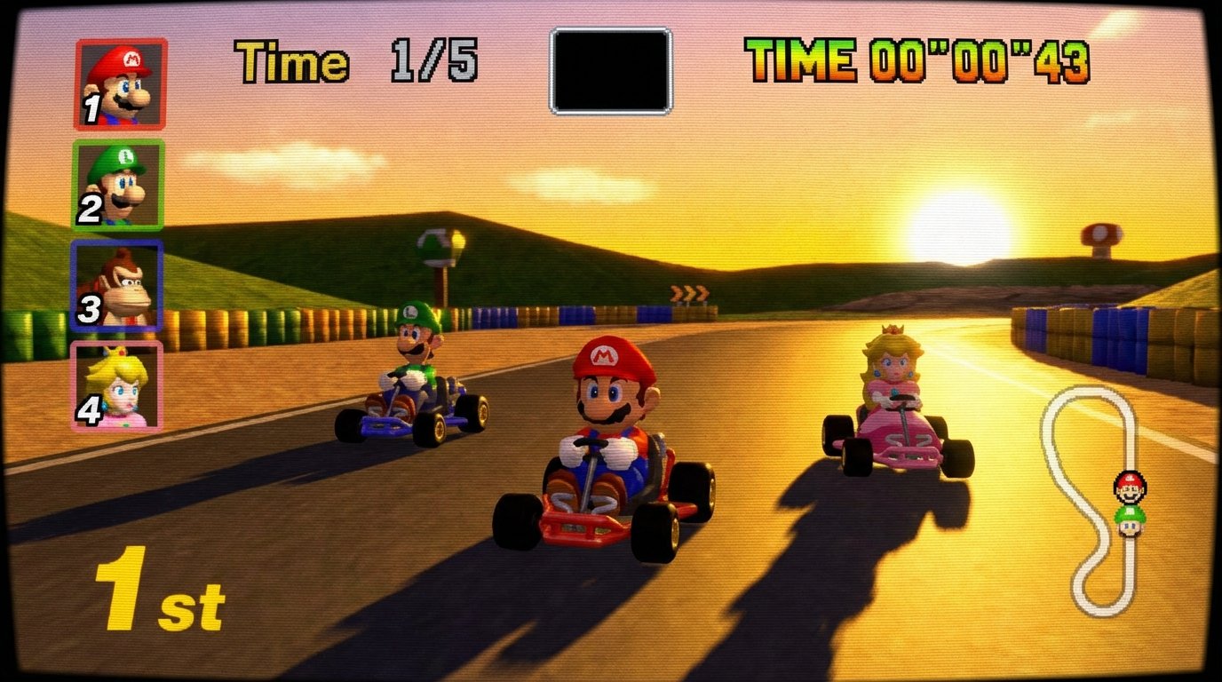 Mario Kart 64 game screenshot
