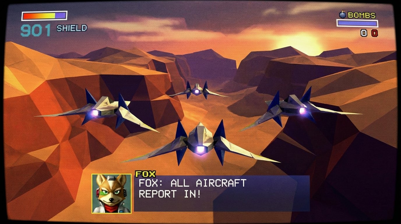 Star Fox 64 game screenshot