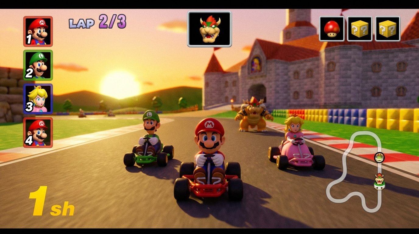 Mario Kart 64 game screenshot