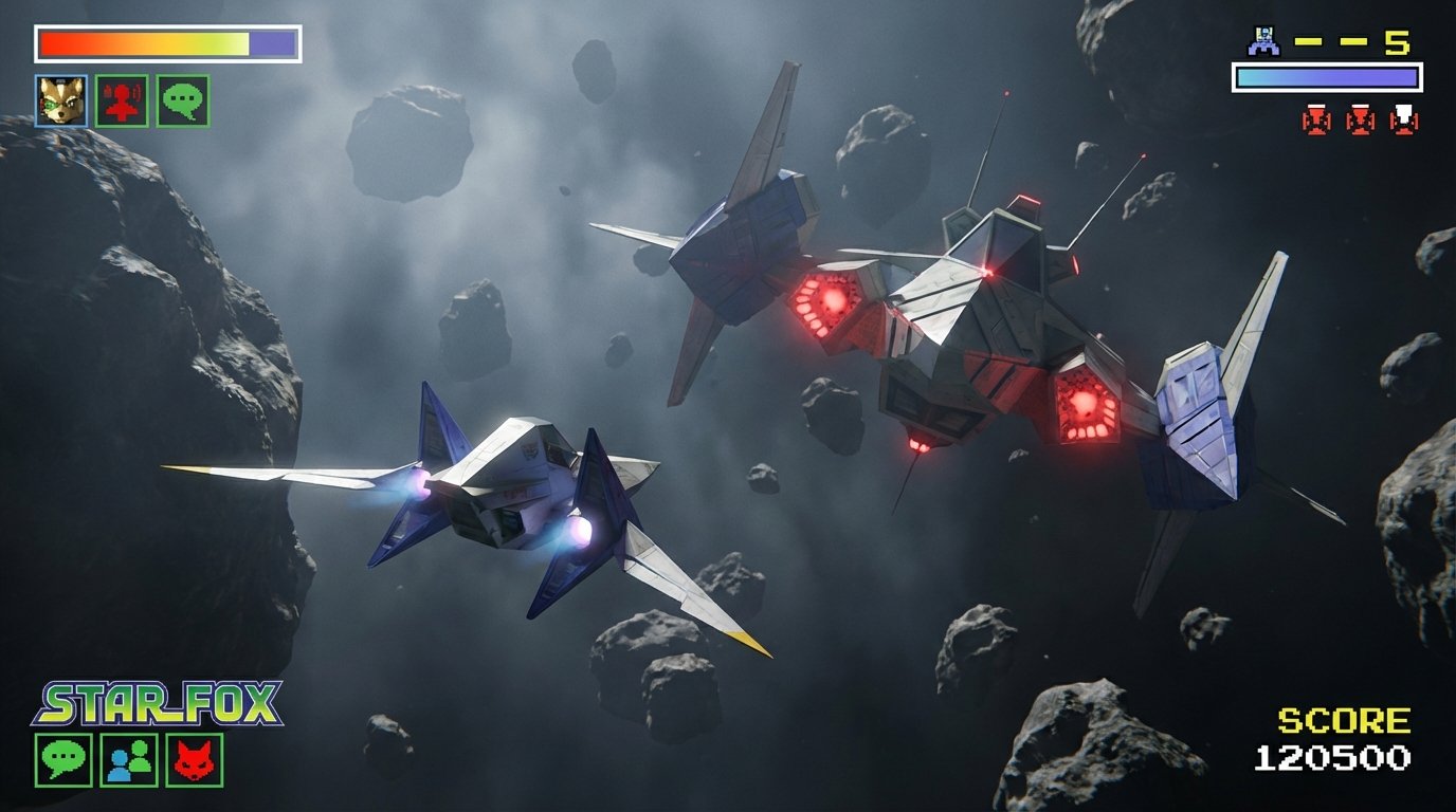 Star Fox 64 game screenshot