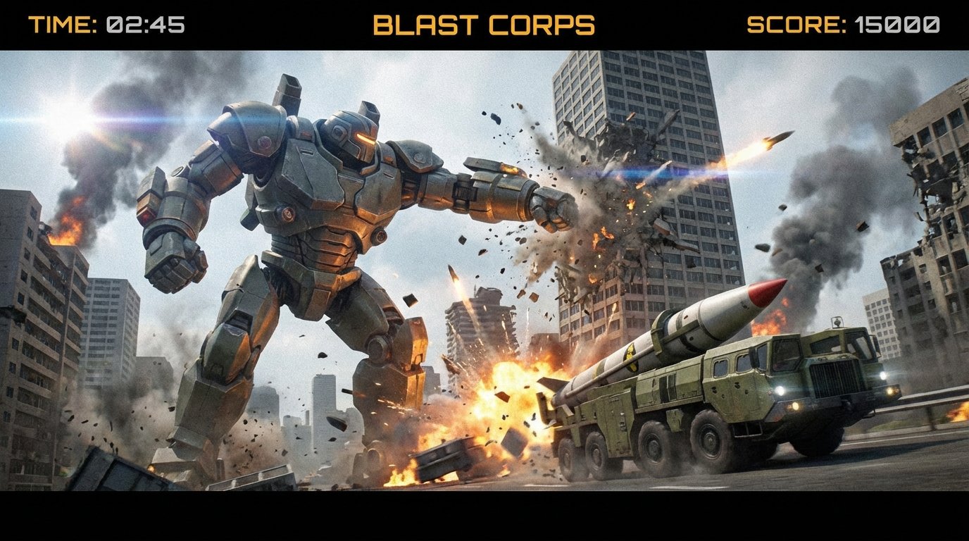 Blast Corps game screenshot