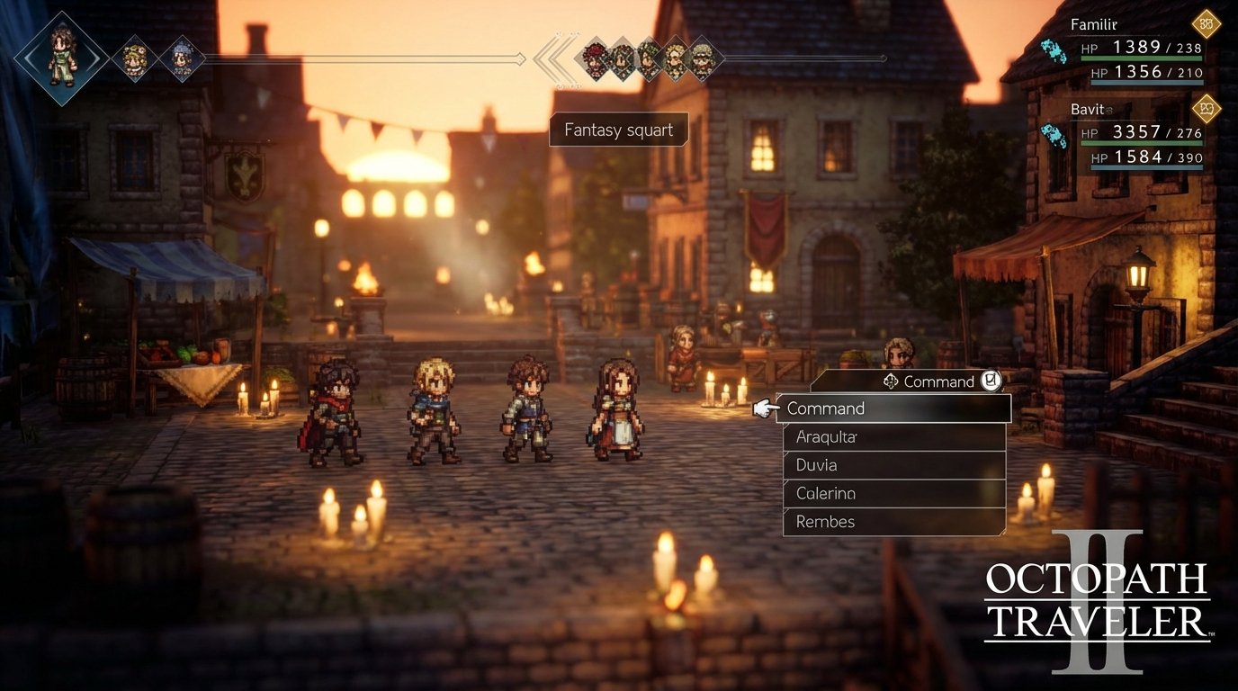 Octopath Traveler II game screenshot