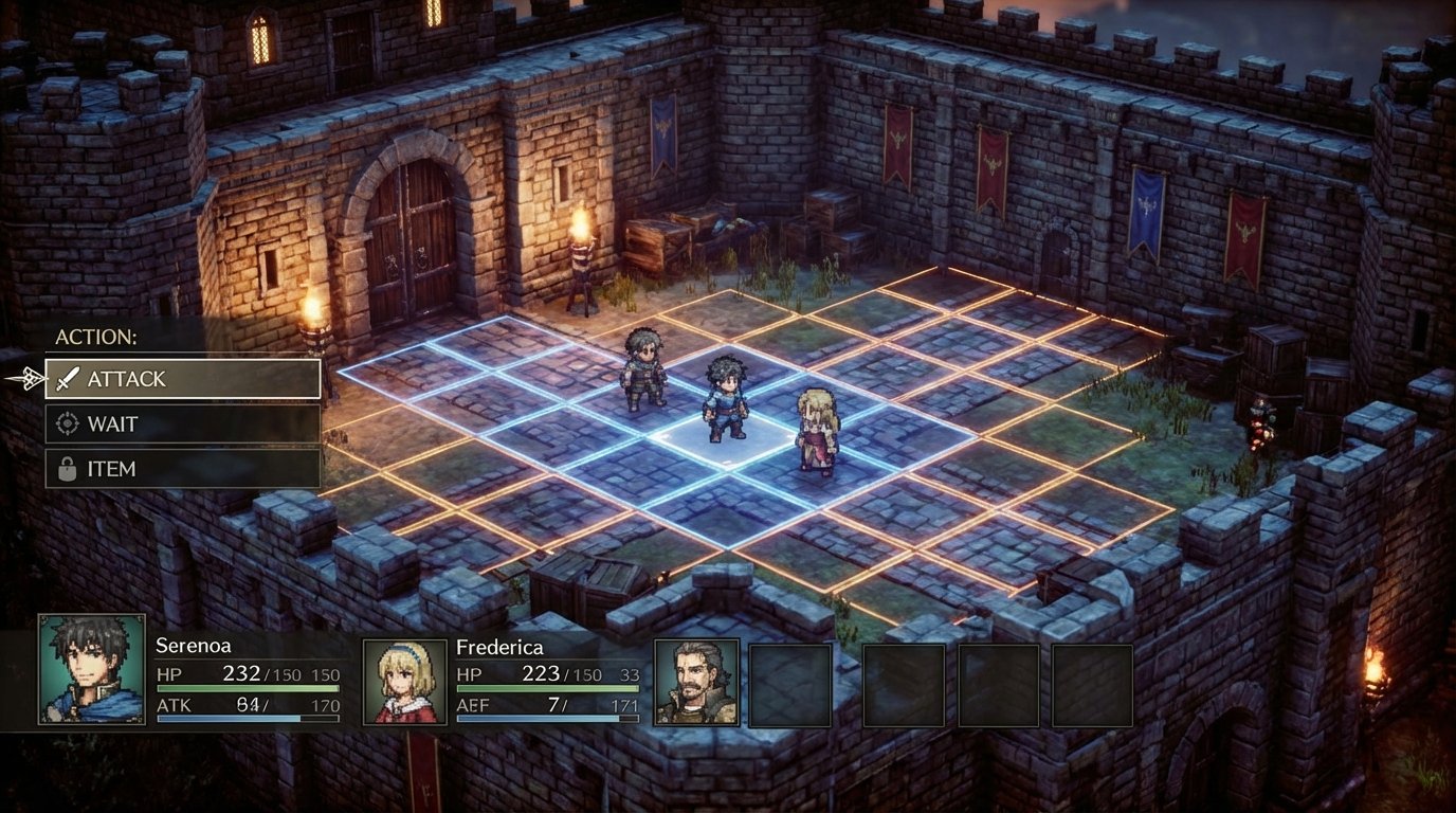 Triangle Strategy game screenshot