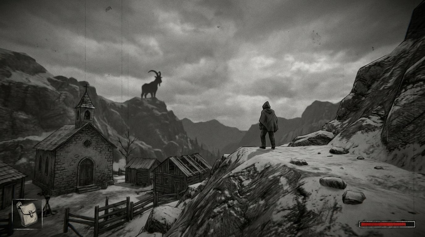 Mundaun: The Black Goat game screenshot