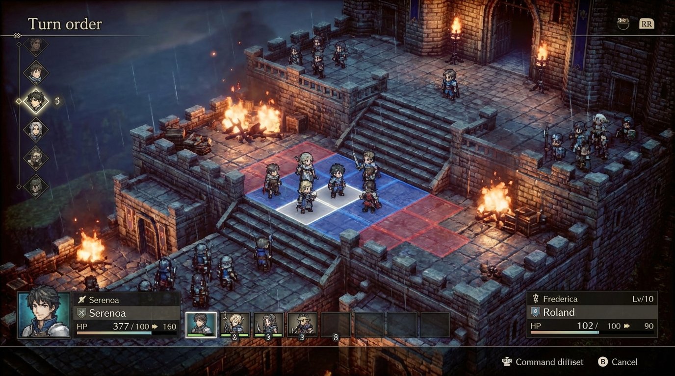 Triangle Strategy game screenshot