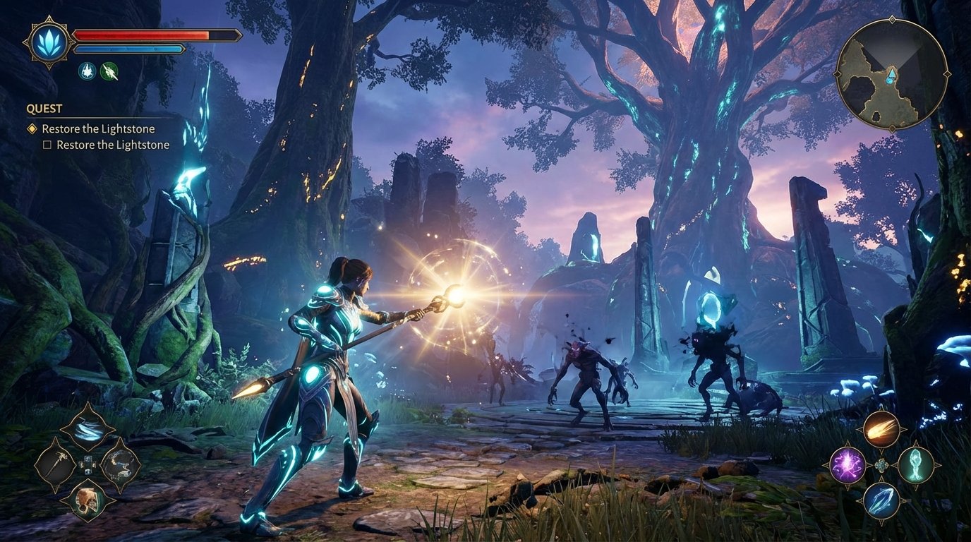 Lumenbound game screenshot