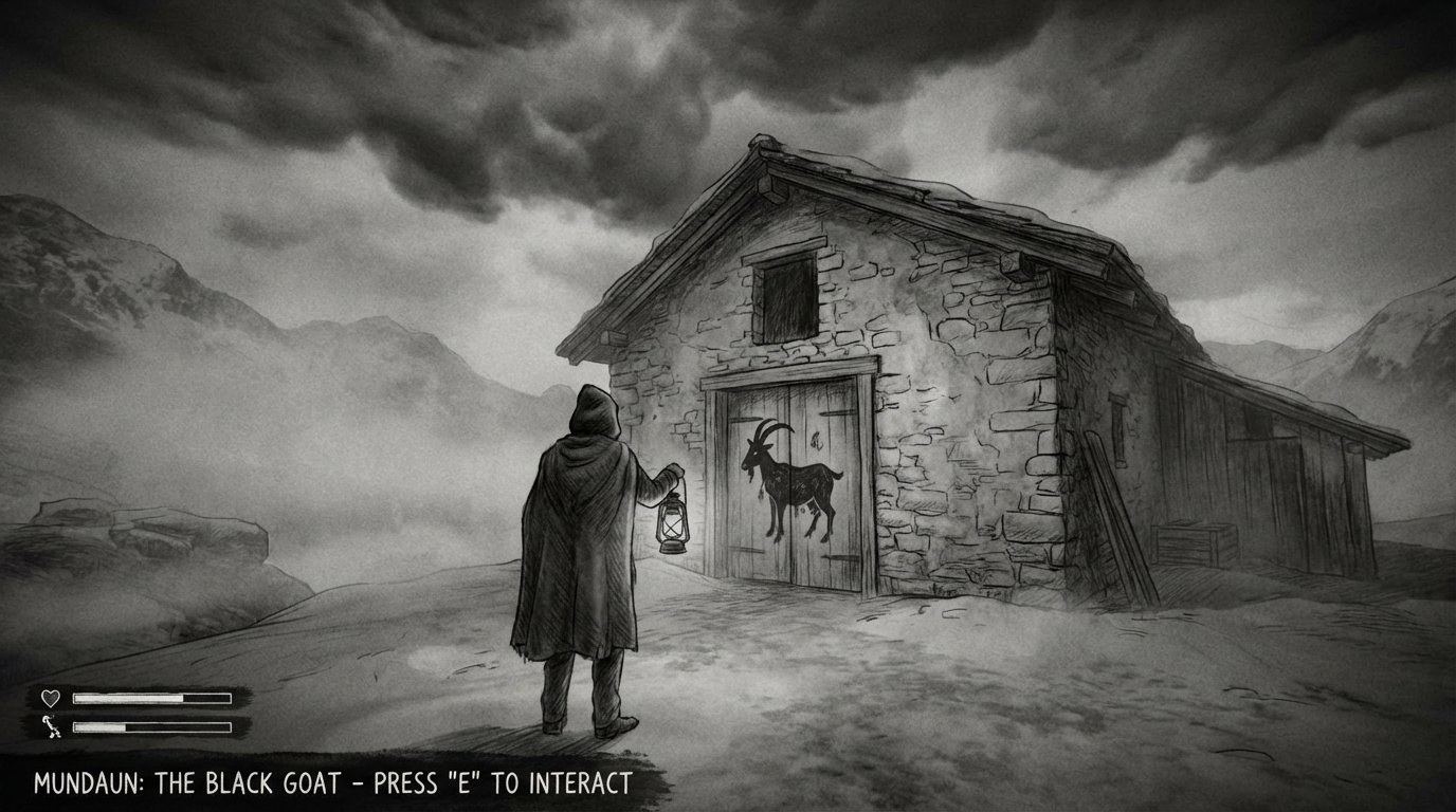 Mundaun: The Black Goat game screenshot