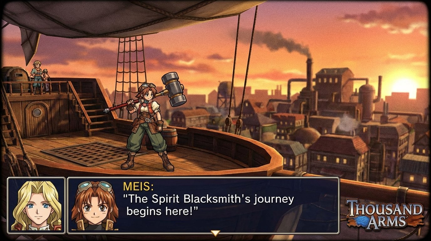 Thousand Arms game screenshot