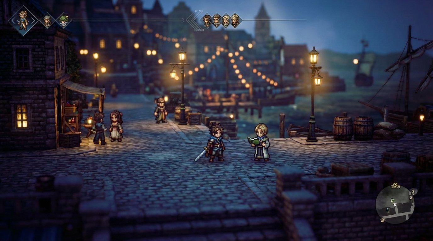 Octopath Traveler II game screenshot