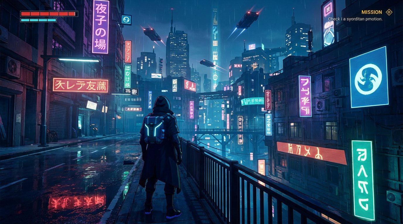 Neon Dreamscape game screenshot