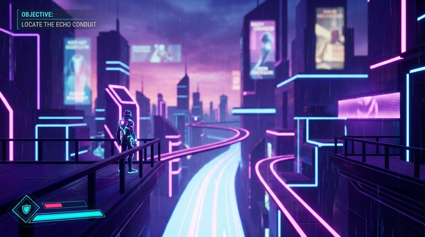 Neon Dreamscape game screenshot