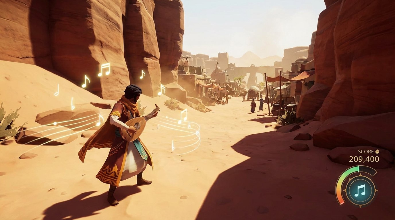 Nomad’s Rhythm game screenshot