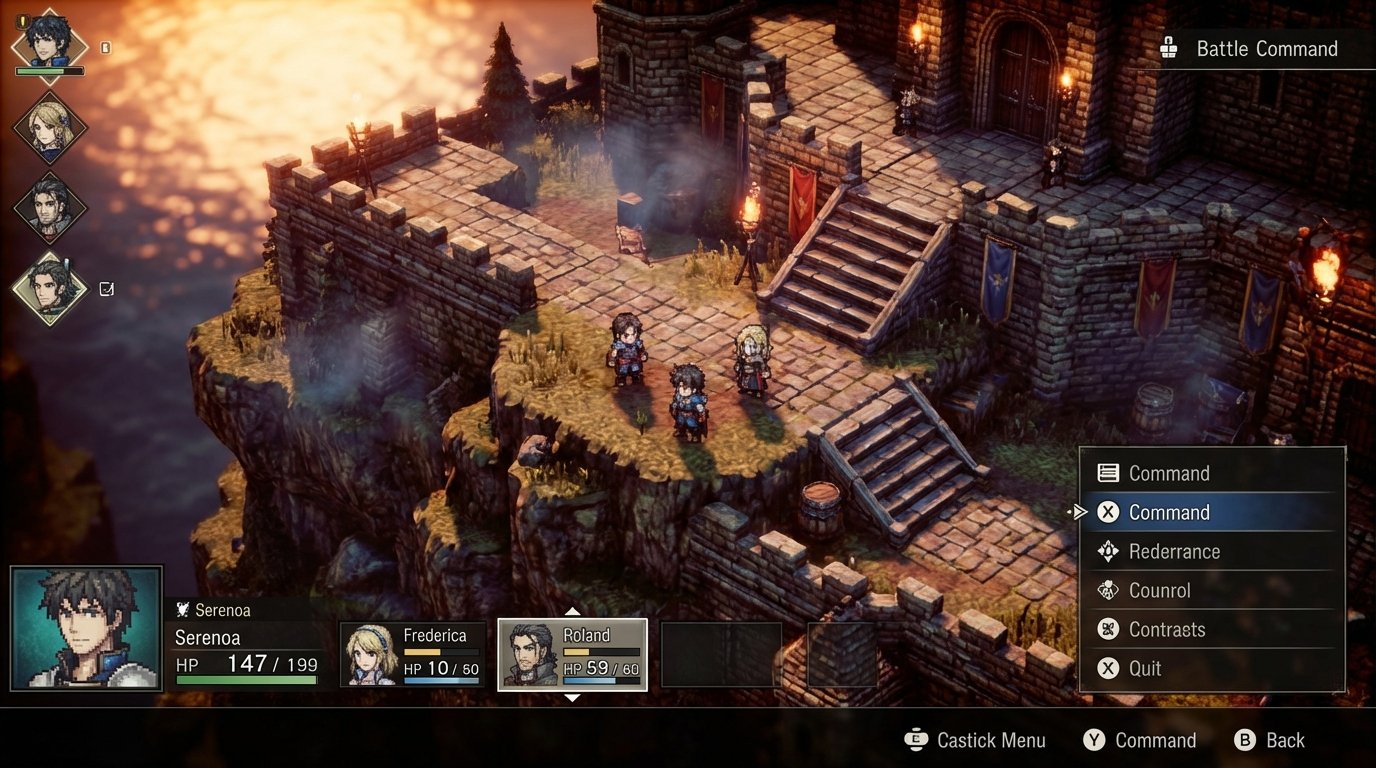 Triangle Strategy game screenshot