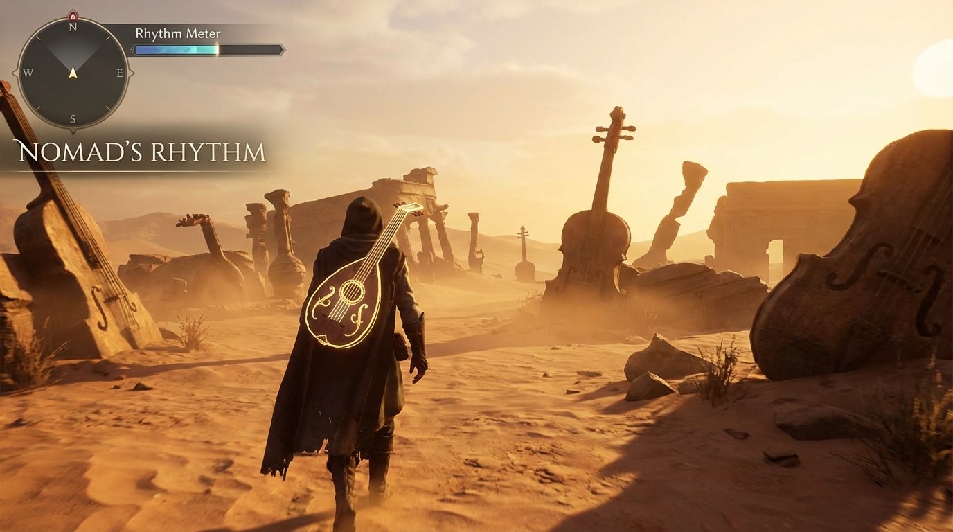 Nomad’s Rhythm game screenshot