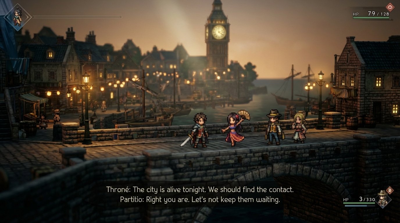 Octopath Traveler II game screenshot