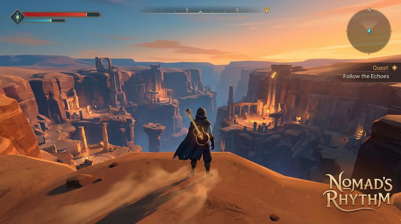 Nomad’s Rhythm game screenshot