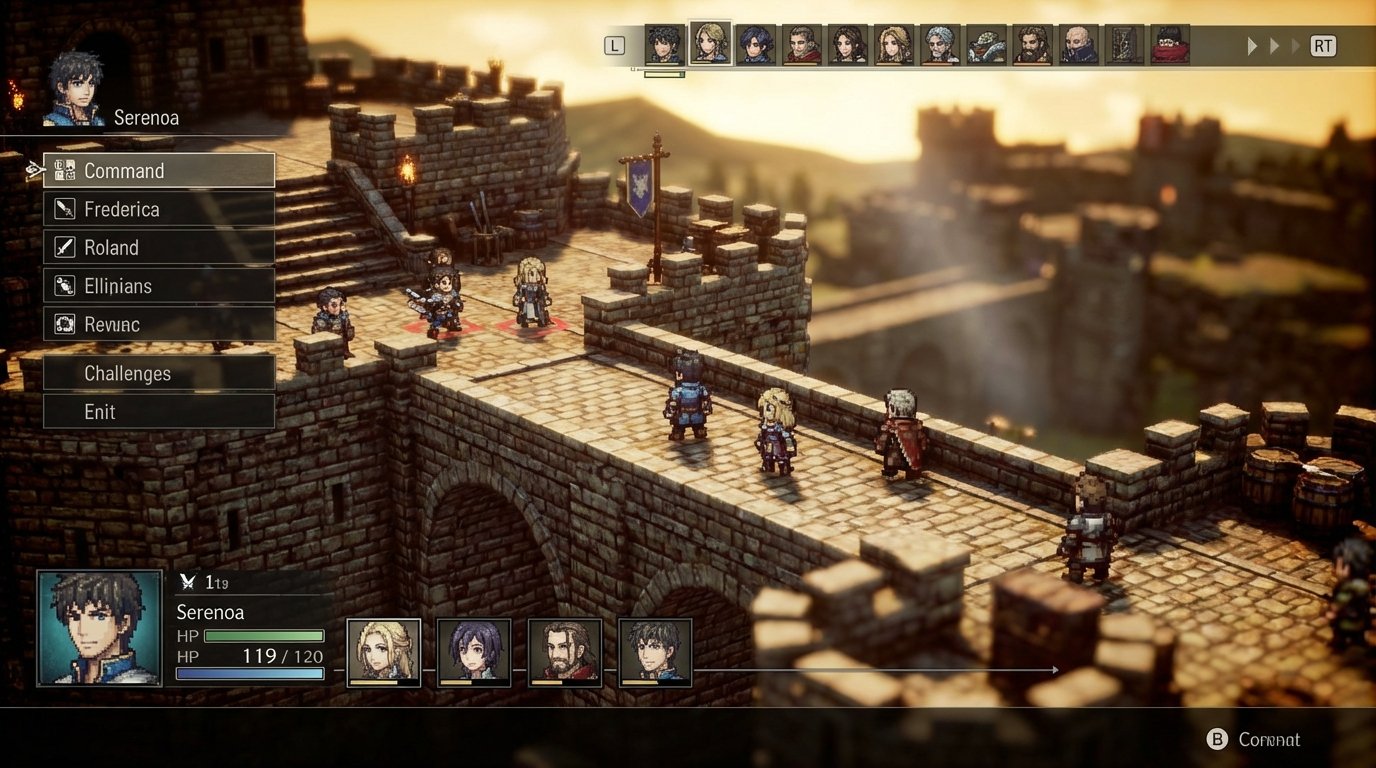 Triangle Strategy game screenshot