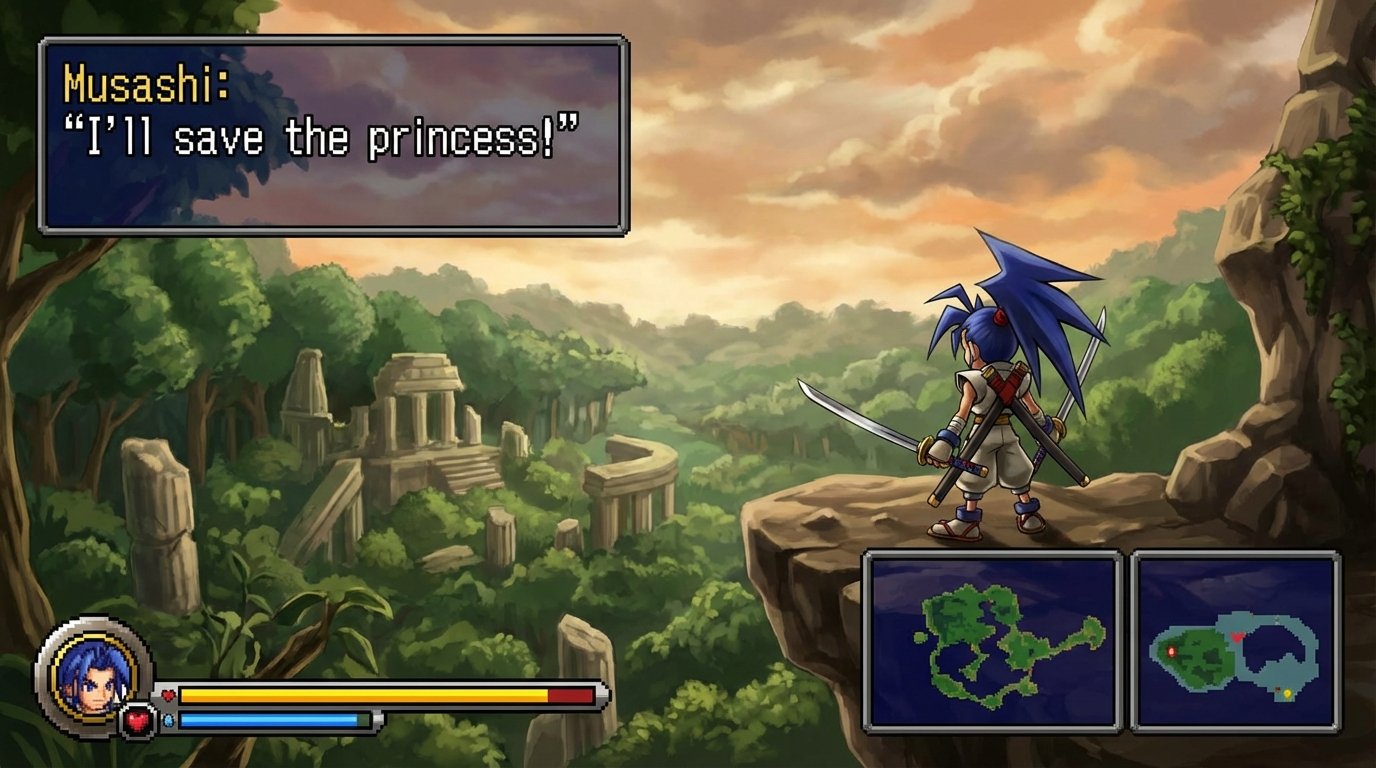 Brave Fencer Musashi game screenshot