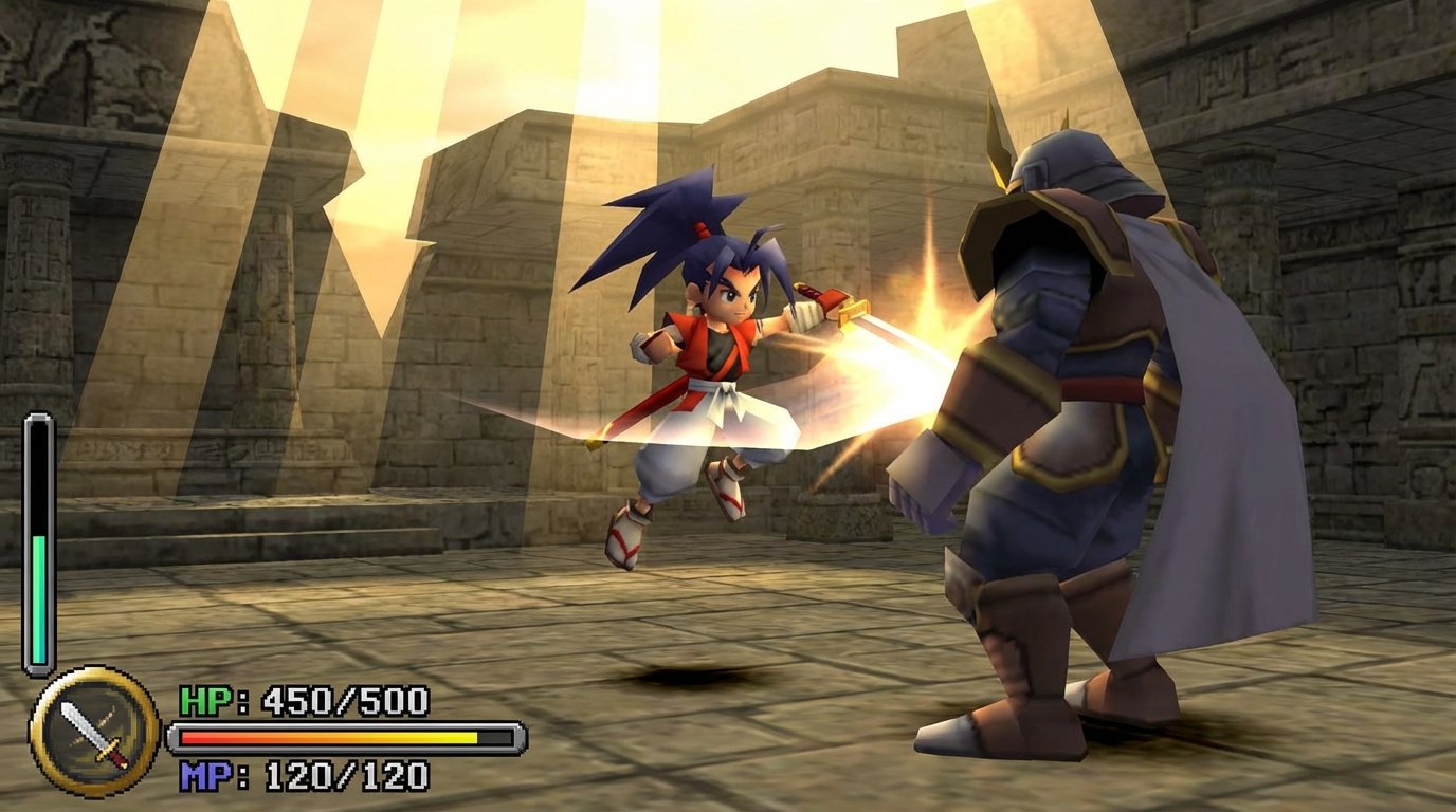 Brave Fencer Musashi game screenshot