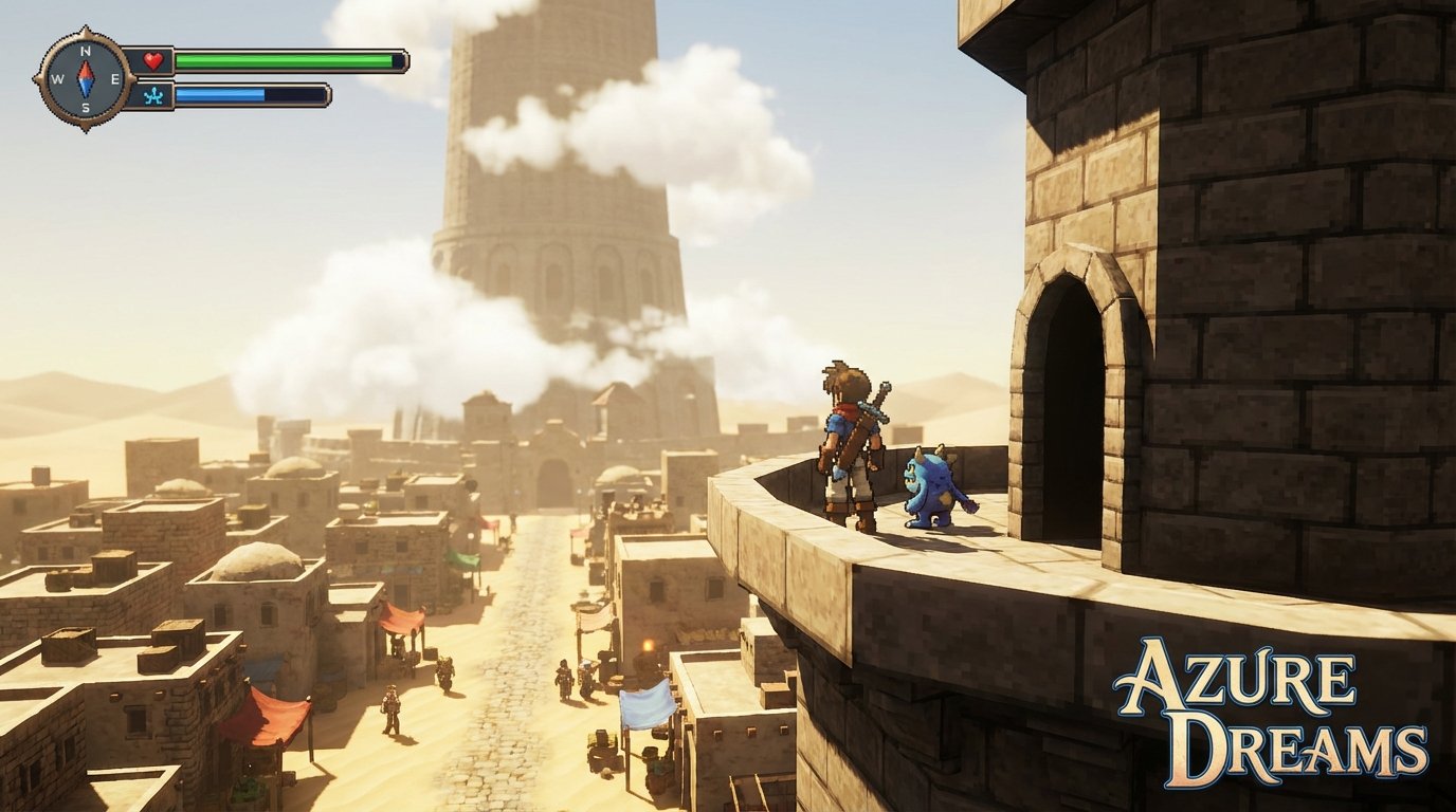 Azure Dreams game screenshot