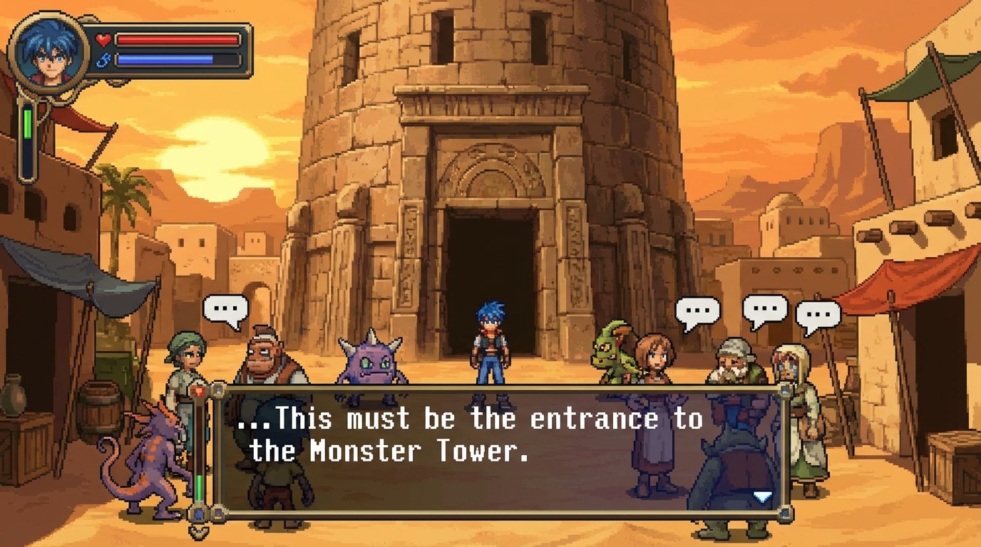 Azure Dreams game screenshot